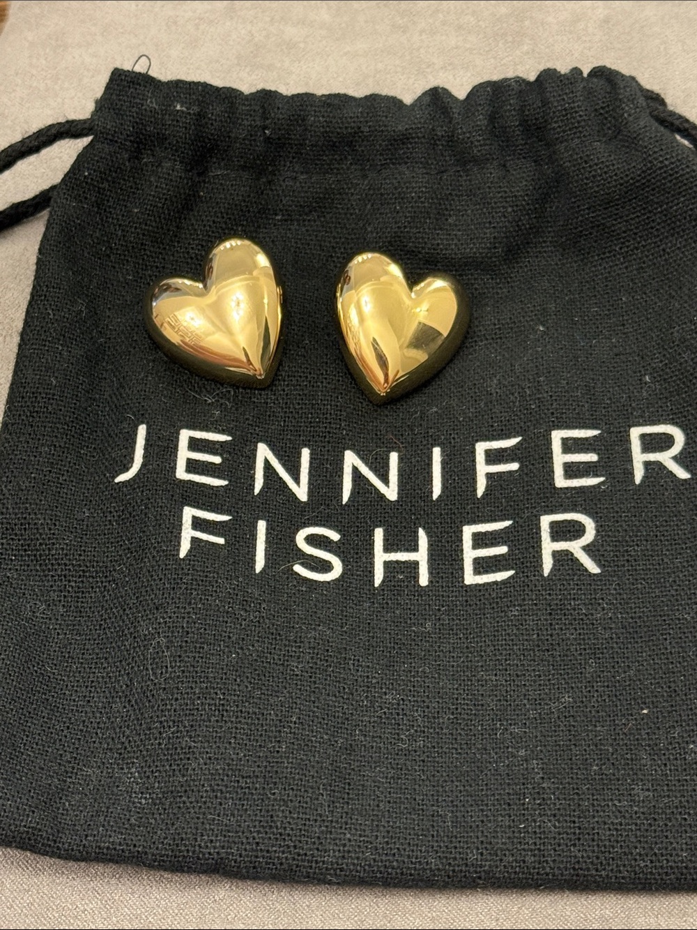 Jennifer Fisher small puffy heart earrings